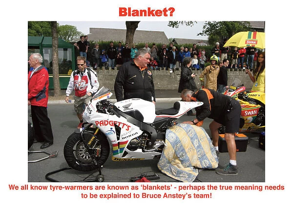 Blanket?. We all know tyre-warmers are known as blankets - perhaps the
