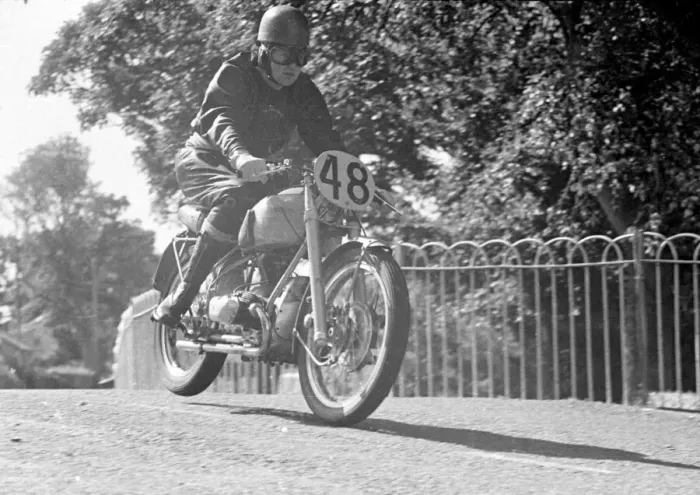 Framed Print : Bob Dowty (Douglas) 1951 Junior Manx Grand Prix Framed Print : Bob Dowty (Douglas) 1951 Junior Manx Grand Prix