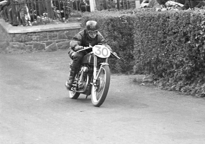 Framed Print : Bob Geeson (REG) 1951 Lightweight Ulster Grand Prix Framed Print : Bob Geeson (REG) 1951 Lightweight Ulster Grand Prix