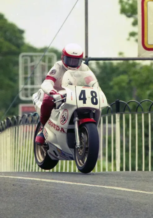 Framed Print : Bob Heath (Honda) 1990 Senior TT