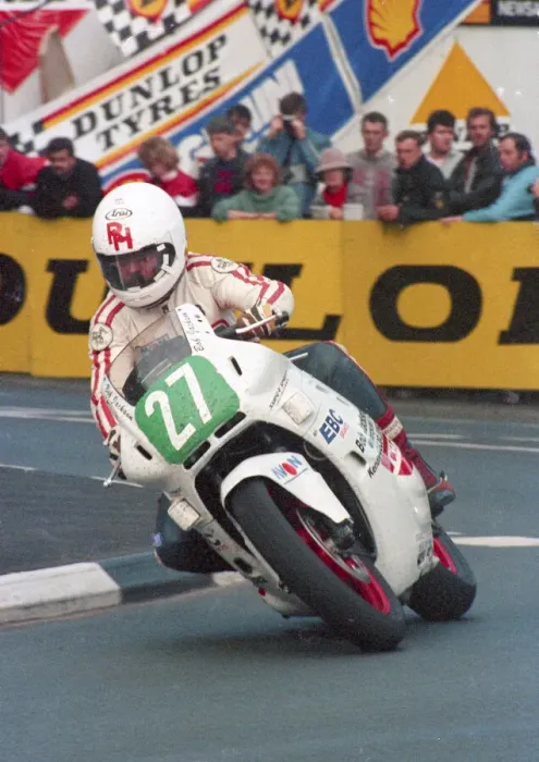 Framed Print : Bob Jackson (Honda) 1988 Production C TT