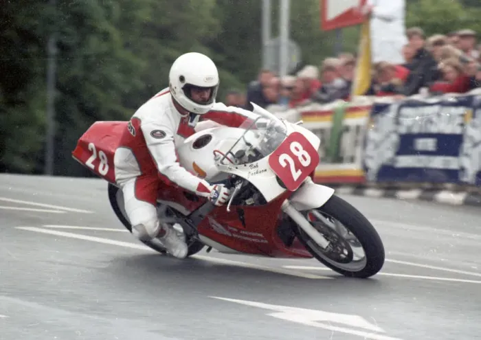 Framed Print : Bob Jackson (Honda) 1989 Production 750 TT Framed Print : Bob Jackson (Honda) 1989 Production 750 TT