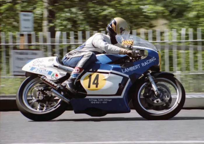 Framed Print : Bob Jackson (Lambert Yamaha) 1982 Senior TT Framed Print : Bob Jackson (Lambert Yamaha) 1982 Senior TT