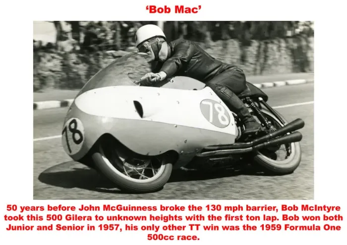 Framed Print : Bob Mac. 50 years before John McGuinness broke the 130 mph barrier