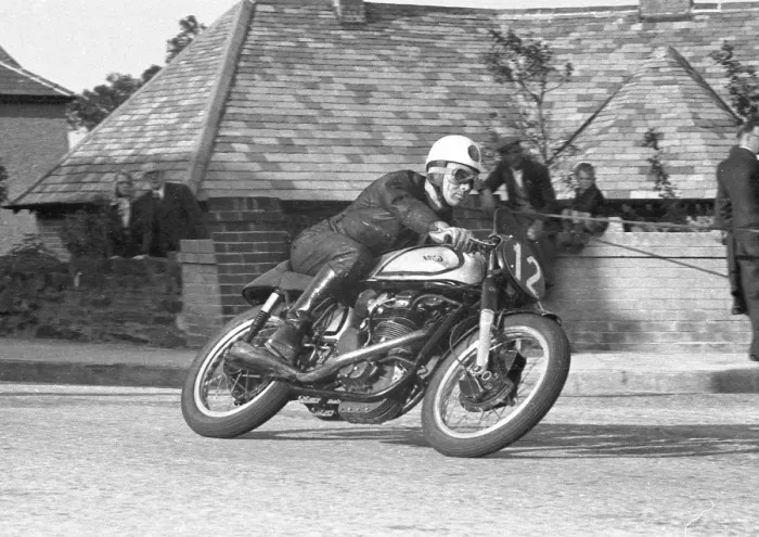 Framed Print : Bob McIntyre (Norton) 1955 Senior TT