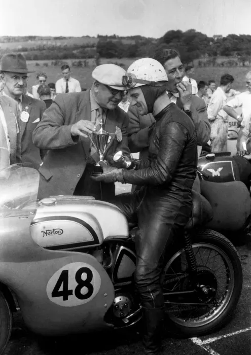 Framed Print : Bob McIntyre (Norton) 1959 Senior Ulster Grand Prix Framed Print : Bob McIntyre (Norton) 1959 Senior Ulster Grand Prix