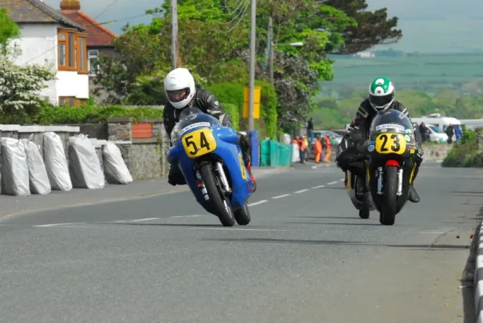 Framed Print : Bob Price (Nourish Seeley) & Meredydd Owen (Seeley) 2014 Pre TT Classic Framed Print : Bob Price (Nourish Seeley) & Meredydd Owen (Seeley) 2014 Pre TT Classic