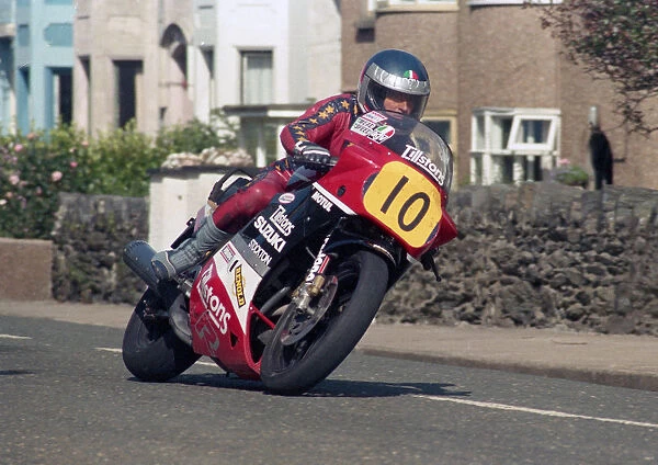 Bob Wright (Suzuki) 1987 Senior Manx Grand Prix