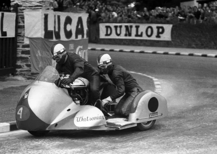 Framed Print : Bill Boddice & Bill Canning (Norton) 1957 Sidecar TT Framed Print : Bill Boddice & Bill Canning (Norton) 1957 Sidecar TT