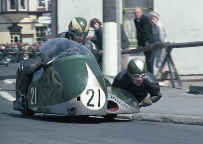 Framed Print : Bill Boddice Harry Stanley BSA 1967 Sidecar TT Framed Print : Bill Boddice Harry Stanley BSA 1967 Sidecar TT
