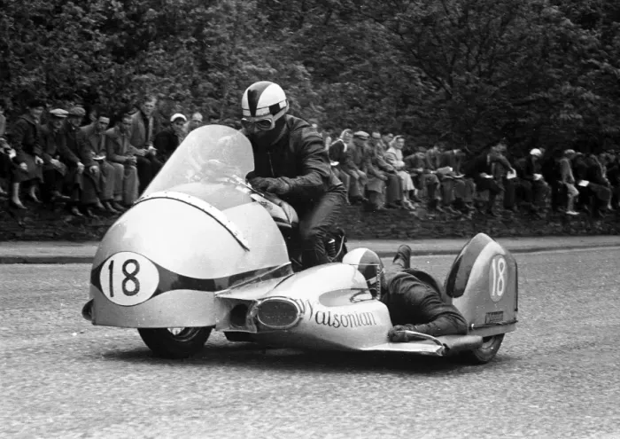 Framed Print : Bill Boddice & Wally Storr (Norton) 1955 Sidecar TT Framed Print : Bill Boddice & Wally Storr (Norton) 1955 Sidecar TT