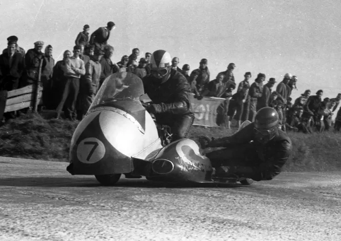 Framed Print : Bill Boddice & Wally Storr (Norton) 1956 Sidecar TT Framed Print : Bill Boddice & Wally Storr (Norton) 1956 Sidecar TT