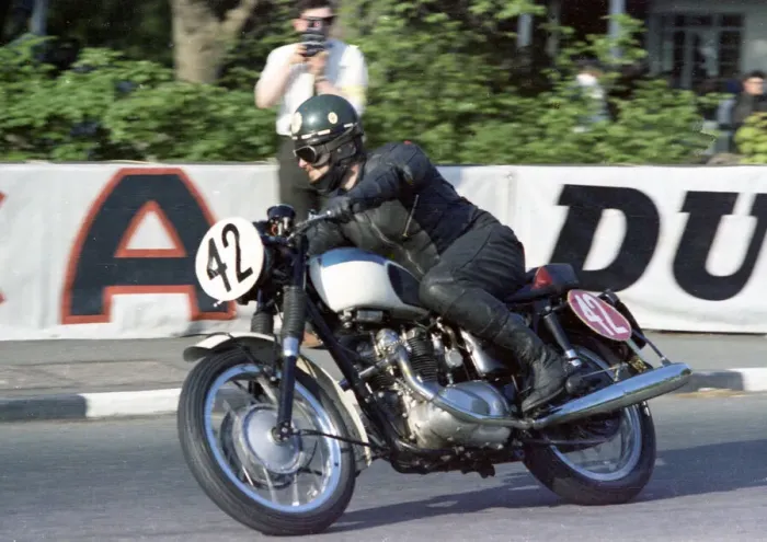 Framed Print : Brian Bennett (Triumph) 1967 Production TT Framed Print : Brian Bennett (Triumph) 1967 Production TT