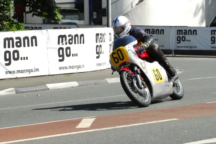 Framed Print : Brian Cooper (Honda Drixton) 2013 Senior Classic TT