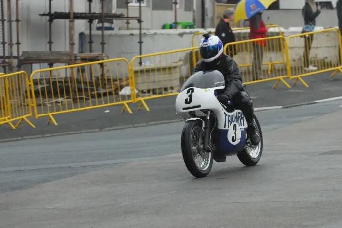 Framed Print : Brian Eastham (Triumph) 2012 VMCC Parade Lap Framed Print : Brian Eastham (Triumph) 2012 VMCC Parade Lap