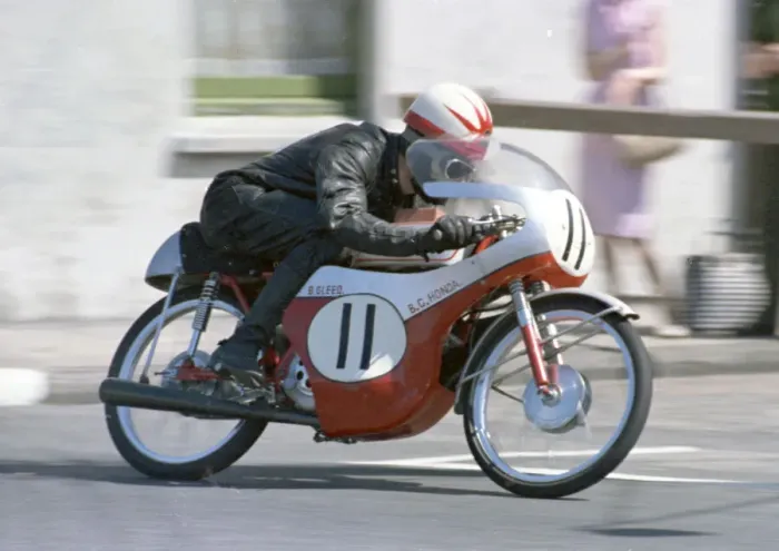 Framed Print : Brian Gleed (Honda) 1968 50cc TT Framed Print : Brian Gleed (Honda) 1968 50cc TT