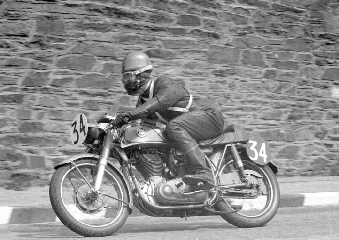 Framed Print : Brian Herbert (Norton) 1956 Senior Clubman TT Framed Print : Brian Herbert (Norton) 1956 Senior Clubman TT