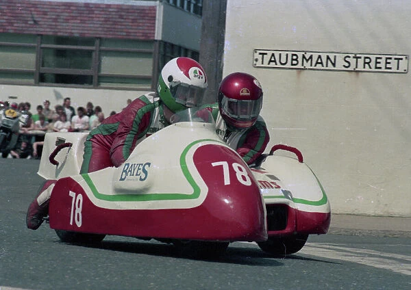 Brian Latham & Kathy Latham (Yamaha) 1986 Sidecar TT