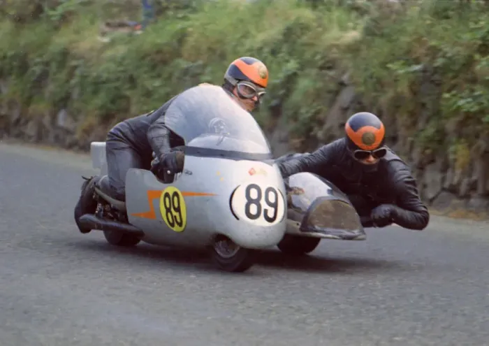Framed Print : Brian Mee & Colin Newbold (BSA) 1970 750 Sidecar TT Framed Print : Brian Mee & Colin Newbold (BSA) 1970 750 Sidecar TT