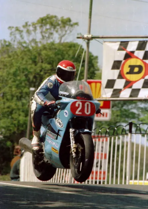 Framed Print : Brian Morrison (Suzuki) 1986 Production A TT Framed Print : Brian Morrison (Suzuki) 1986 Production A TT