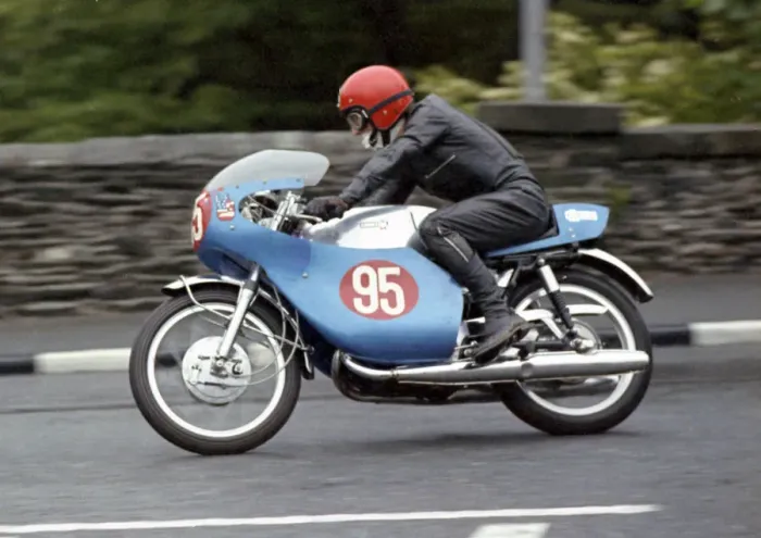Framed Print : Brian O Neill (Suzuki) 1972 Production TT