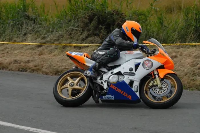Framed Print : Brian Purdy (Honda) 2009 Jurby Road