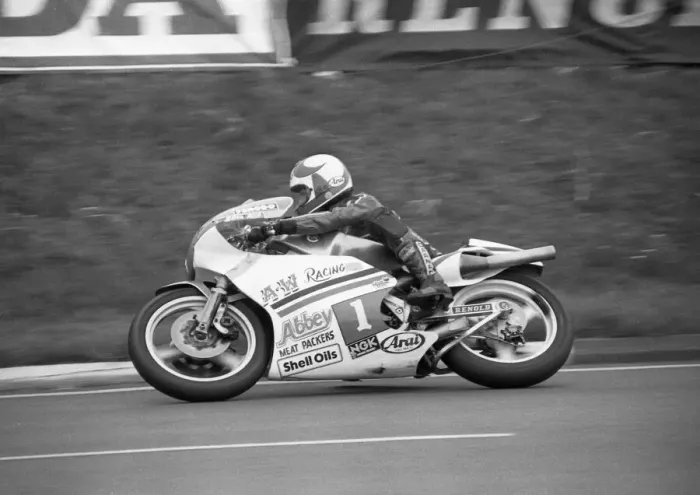 Framed Print : Brian Reid (EMC) 1985 Junior 250 TT Framed Print : Brian Reid (EMC) 1985 Junior 250 TT