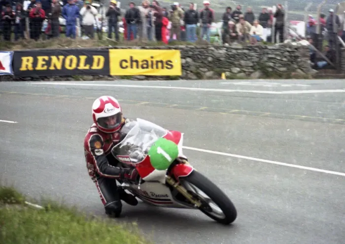 Framed Print : Brian Reid (EMC) 1985 Junior 250 TT Framed Print : Brian Reid (EMC) 1985 Junior 250 TT
