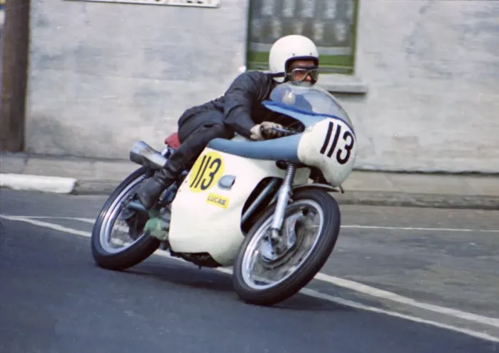 Framed Print : Brian Swales (Norton) 1970 Senior TT