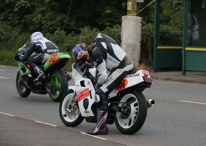 Framed Print : Broke it! Brian Clark (Suzuki) 2018 Pre-TT Classic Framed Print : Broke it! Brian Clark (Suzuki) 2018 Pre-TT Classic