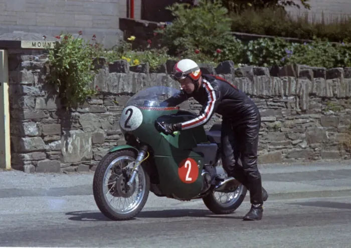 Framed Print : Broke it! Graham Bailey (Kuhn Norton) on Glencrutchery Road
