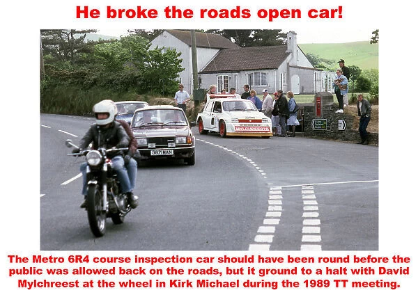 He broke the roads open car