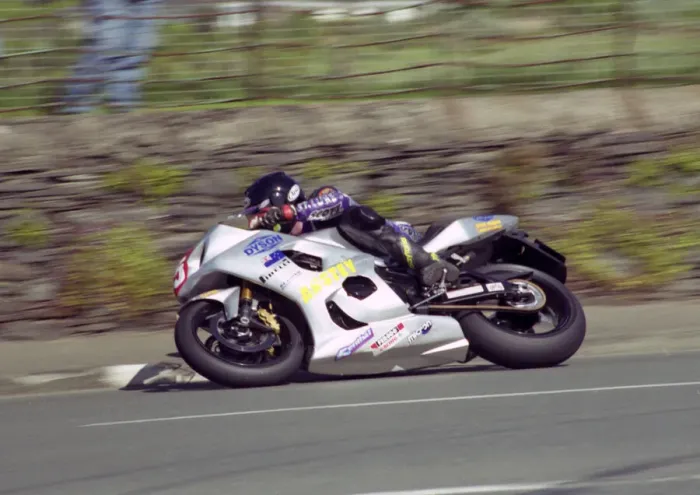 Framed Print : Bruce Anstey (Suzuki) 2003 Production 1000 TT