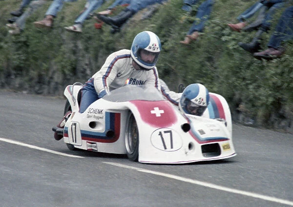 Bruno Holzer & Karl Meierhane (LCR Yamaha) 1978 Sidecar TT