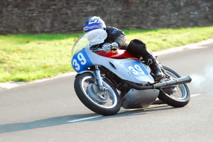 Framed Print : Bruno Leroy (Honda) 2013 350 Classic TT