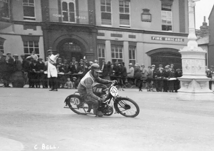 Framed Print : C Bell (AJS) 1926 Junior TT Framed Print : C Bell (AJS) 1926 Junior TT