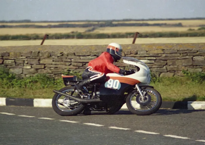 Framed Print : C W Brown (Yamaha) 1976 Jurby Road Framed Print : C W Brown (Yamaha) 1976 Jurby Road