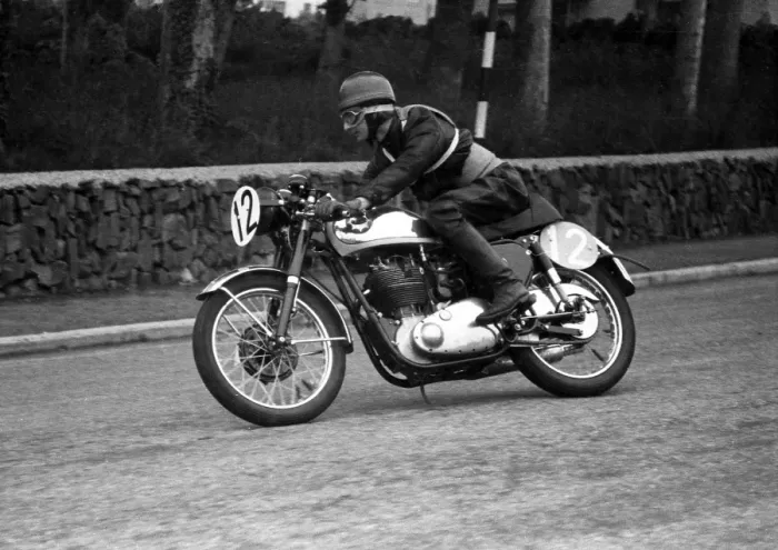 Framed Print : Charles McLean (BSA) 1955 Junior Clubman TT Framed Print : Charles McLean (BSA) 1955 Junior Clubman TT
