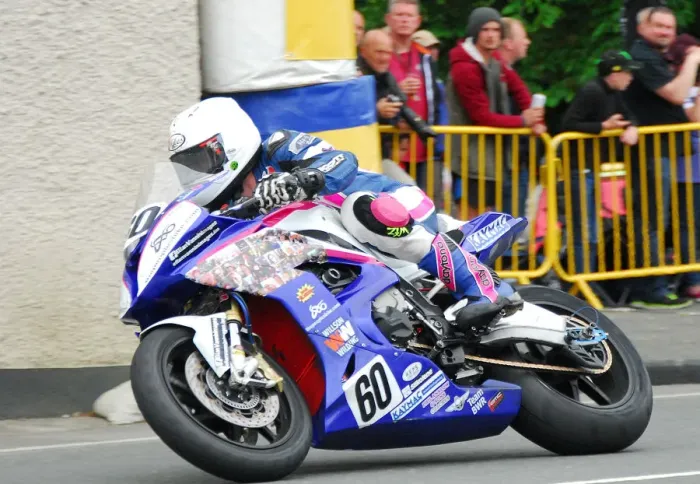 Framed Print : Charles Rhys Hardisty (BMW) 2018 Superbike TT