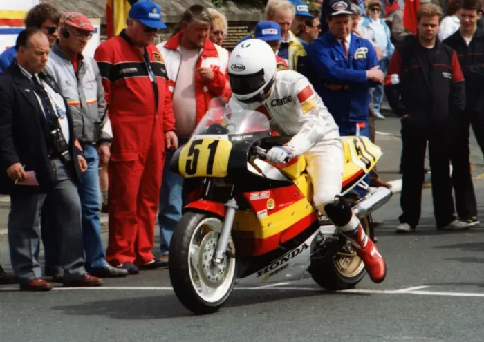 Framed Print : Charlie Corner (Honda) 1989 Senior TT Framed Print : Charlie Corner (Honda) 1989 Senior TT
