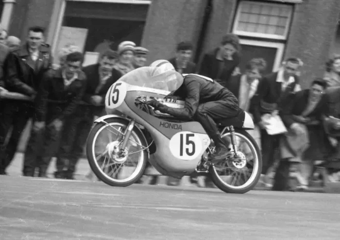 Framed Print : Charlie Mates (Honda) 1964 50cc TT Framed Print : Charlie Mates (Honda) 1964 50cc TT