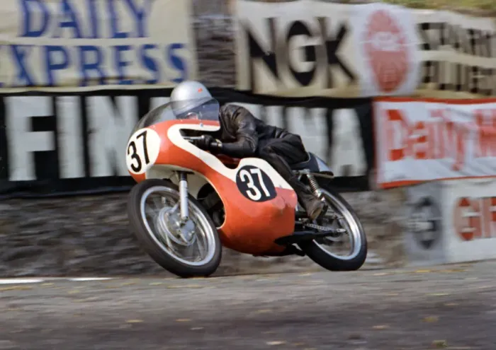 Framed Print : Charlie Mates (Tohatsu) 1966 Ultra Lightweight TT