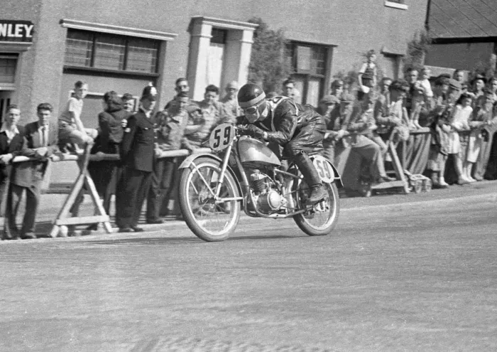 Framed Print : Charlie Salt (BSA) 1951 Ultra Lightweight TT Framed Print : Charlie Salt (BSA) 1951 Ultra Lightweight TT