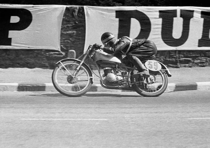 Framed Print : Charlie Salt (BSA) 1951 Ultra Lightweight TT Framed Print : Charlie Salt (BSA) 1951 Ultra Lightweight TT