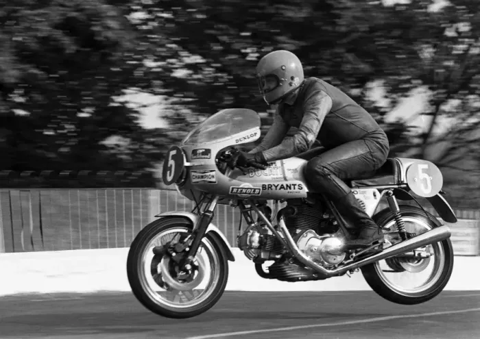 Framed Print : Charlie Sanby (Ducati) 1974 Production TT Framed Print : Charlie Sanby (Ducati) 1974 Production TT