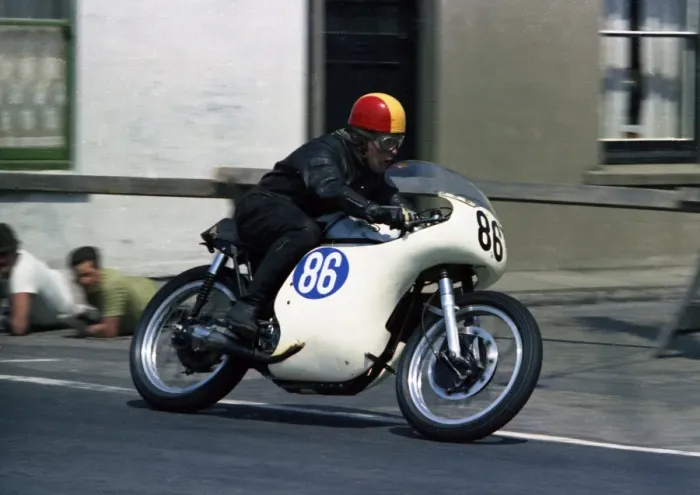 Framed Print : Charlie Watts (Norton) 1967 Junior TT