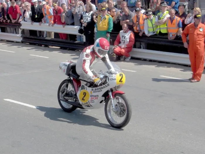 Framed Print : Charlie Williams (Dugdale Yamaha) 2006 Classic Parade