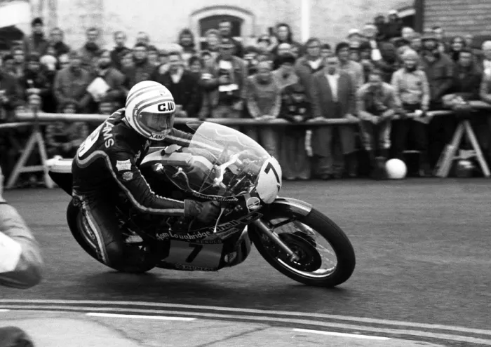 Framed Print : Charlie Williams (Yamaha) 1977 Senior TT Framed Print : Charlie Williams (Yamaha) 1977 Senior TT