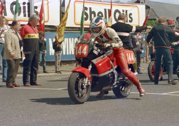 Framed Print : Charlie Wright (Kawasaki) 1986 Production C TT Framed Print : Charlie Wright (Kawasaki) 1986 Production C TT