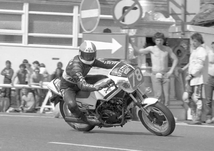 Framed Print : Chas Mortimer (Honda) 1984 Production TT Framed Print : Chas Mortimer (Honda) 1984 Production TT